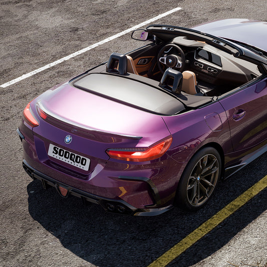 BMW Z4 G29 M40i Pre-LCI & LCI 2019-ON with Aftermarket Parts - Rear Diffuser Dry Pre-preg Carbon Fiber from SOOQOO USA