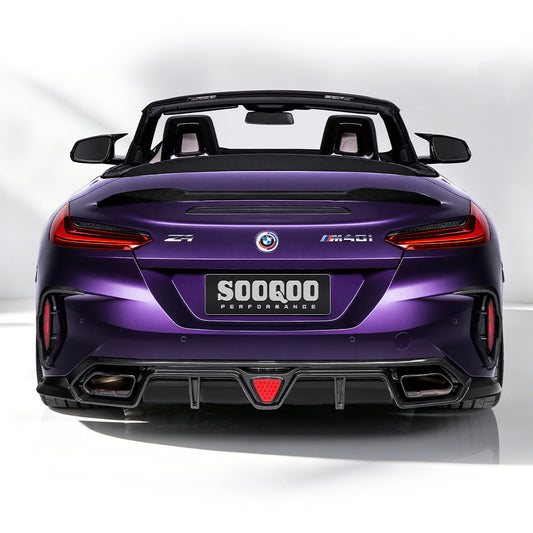 BMW Z4 G29 M40i Pre-LCI & LCI 2019-ON with Aftermarket Parts - Rear Diffuser Dry Pre-preg Carbon Fiber from SOOQOO USA