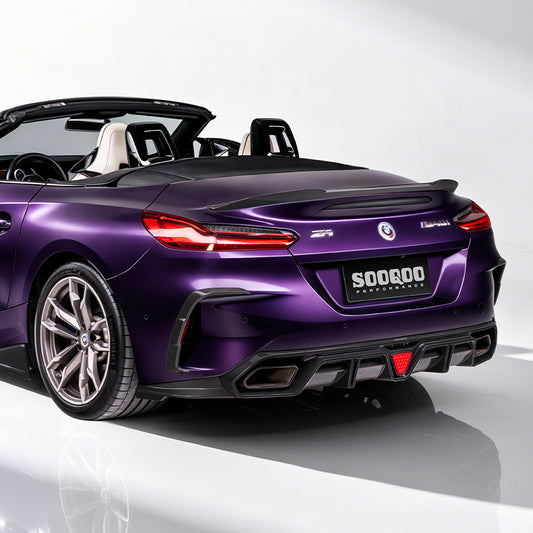 BMW Z4 G29 M40i Pre-LCI & LCI 2019-ON with Aftermarket Parts - Rear Diffuser Dry Pre-preg Carbon Fiber from SOOQOO USA