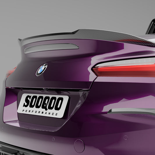 BMW Z4 G29 M40i / sDrive30i Pre-LCI & LCI 2019-ON with Aftermarket Parts - Rear Lip Spoiler Dry Pre-preg Carbon Fiber from SOOQOO USA