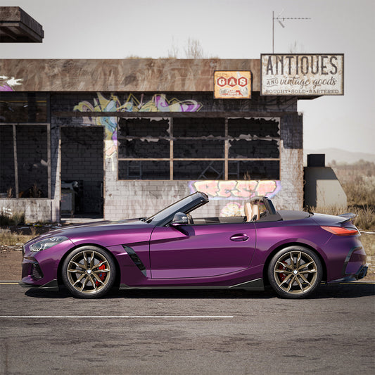 BMW Z4 G29 M40i / sDrive30i Pre-LCI & LCI 2019-ON with Aftermarket Parts - Side Skirts Dry Pre-preg Carbon Fiber from SOOQOO USA