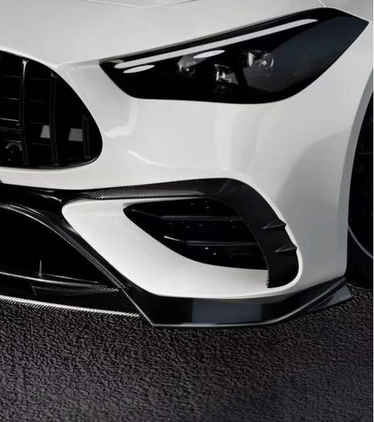 Mercedes Benz CLE-Class AMG CLE 53 C236 A236 2024-ON with Aftermarket Parts - Front Canards Dry Pre-preg Carbon Fiber from SOOQOO USA
