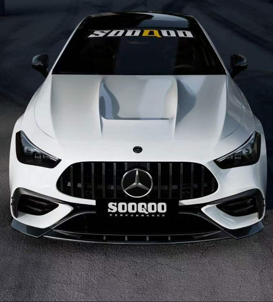 Mercedes Benz CLE-Class AMG CLE 53 C236 A236 2024-ON with Aftermarket Parts - Front Lip Dry Pre-preg Carbon Fiber from SOOQOO USA