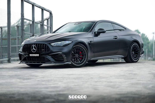 Mercedes Benz CLE-Class AMG CLE 53 C236 A236 2024-ON with Aftermarket Parts - Front Canards Dry Pre-preg Carbon Fiber from SOOQOO USA