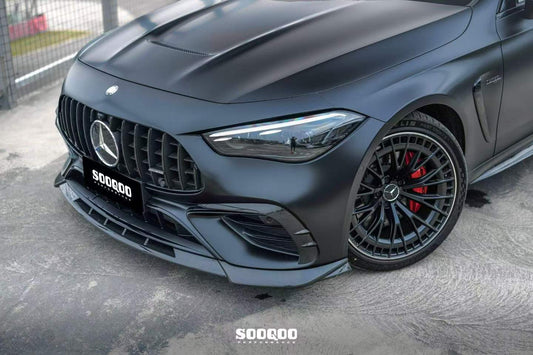 Mercedes Benz CLE-Class AMG CLE 53 C236 A236 2024-ON with Aftermarket Parts - Front Lip Dry Pre-preg Carbon Fiber from SOOQOO USA