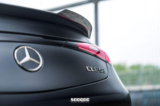 Mercedes Benz CLE-Class AMG CLE 53 / 450 / 300 C236 2024-ON with Aftermarket Parts - Rear Lip Spoiler Dry Pre-preg Carbon Fiber from SOOQOO USA
