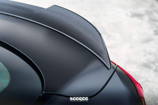 Mercedes Benz CLE-Class AMG CLE 53 / 450 / 300 C236 2024-ON with Aftermarket Parts - Rear Lip Spoiler Dry Pre-preg Carbon Fiber from SOOQOO USA