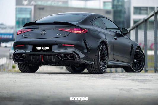 Mercedes Benz CLE-Class AMG CLE 53 / 450 / 300 C236 2024-ON with Aftermarket Parts - Rear Lip Spoiler Dry Pre-preg Carbon Fiber from SOOQOO USA
