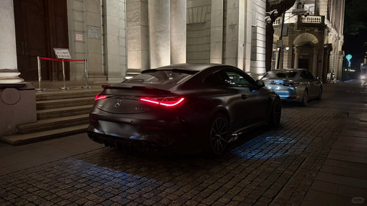 Mercedes Benz CLE-Class AMG CLE 53 / 450 / 300 C236 A236 2024-ON with Aftermarket Parts - With Light Rear Diffuser Dry Pre-preg Carbon Fiber from SOOQOO USA