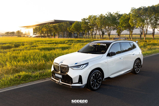 BMW X3 M50i/30i xDrive G45 2025-ON with Aftermarket Parts - Side Skirts Dry Pre-preg Carbon Fiber from SOOQOO USA