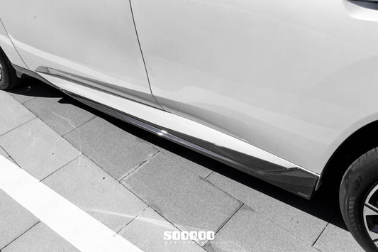 BMW X3 M50i/30i xDrive G45 2025-ON with Aftermarket Parts - Side Skirts Dry Pre-preg Carbon Fiber from SOOQOO USA