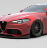 Alfa Romeo Giulia Quadrifoglio Sport Veloce Ti Sprint RWD AWD Lusso Base 2017-ON with Aftermarket Parts - Front Canards Carbon Fiber/FRP from SPECTER PLUS