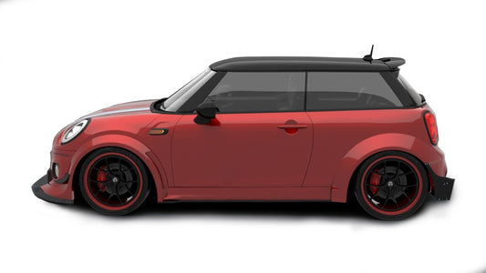 MINI Cooper JCW (John Cooper Works) Base S F56 LCI 2022-ON  with Aftermarket Parts - Front Canards Carbon Fiber / FRP from SPECTER PLUS