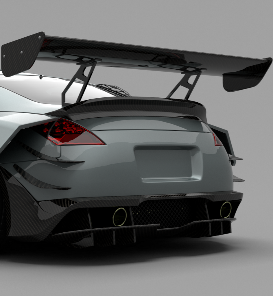 Nissan 350Z Z33 Aftermarket Parts - SPECTER PLUS Rear Lip Spoiler ...