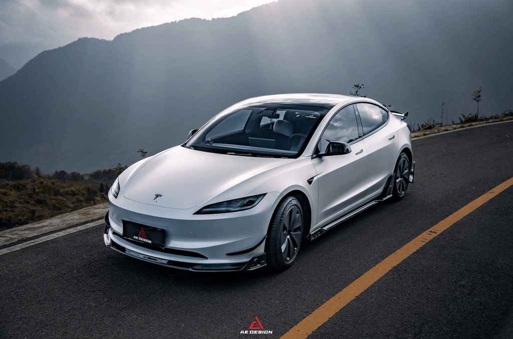 ArmorExtend Carbon Fiber AE Front Lip for Tesla Model 3 Highland 2024-ON