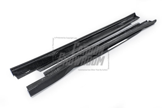 Porsche Cayenne 9Y0 9Y3 2018-ON with Aftermarket Parts - Side Skirts Pre-preg Carbon Fiber from TAKD Carbon