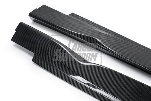 Porsche Cayenne 9Y0 9Y3 2018-ON with Aftermarket Parts - Side Skirts Pre-preg Carbon Fiber from TAKD Carbon