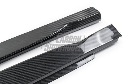 Porsche Cayenne 9Y0 9Y3 2018-ON with Aftermarket Parts - Side Skirts Pre-preg Carbon Fiber from TAKD Carbon