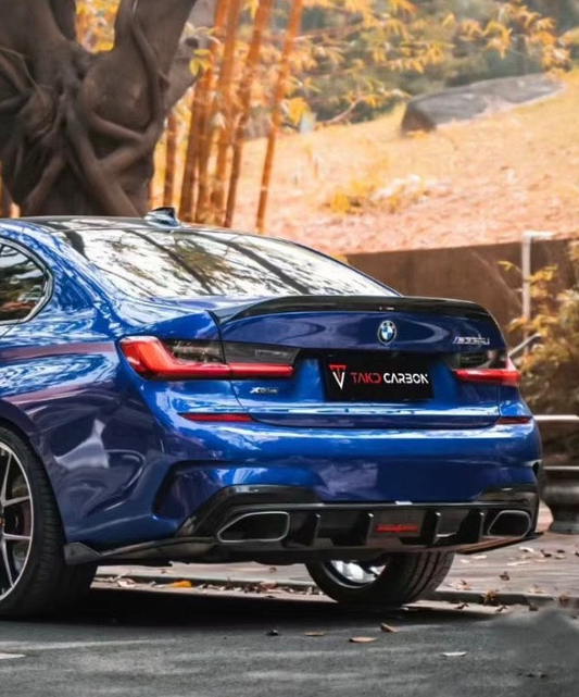 TAKD V2 Rear Diffuser & Canards for BMW 3 Series 330i M340i G20 Pre-LCI Carbon Fiber