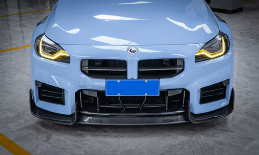 BMW M2 / M2C G87 2023-ON with Aftermarket Parts - AD Front Lip Carbon Fiber from TAKD Carbon