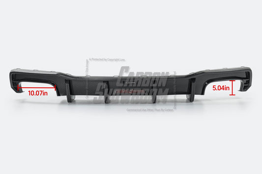 Audi S7 A7 (with s-line bumper) C8 2019 2020 2021 2022 2023 2024 with Aftermarket Parts - Rear Diffuser Pre-preg Carbon Fiber from TAKD Carbon