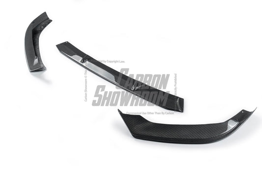 Audi S5 A5 S-line (with s-line bumper) B9 2017-2019 with Aftermarket Parts - Front Lip Pre-preg Carbon Fiber from TAKD Carbon