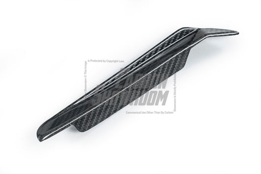 BMW 3 Series 330i (with M-package bumper, does not fit base model) M340i G20 LCI 2023-ON with Aftermarket Parts - Front Canards Pre-preg Carbon Fiber from TAKD Carbon