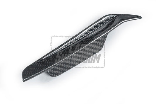 BMW 3 Series 330i (with M-package bumper, does not fit base model) M340i G20 LCI 2023-ON with Aftermarket Parts - Front Canards Pre-preg Carbon Fiber from TAKD Carbon