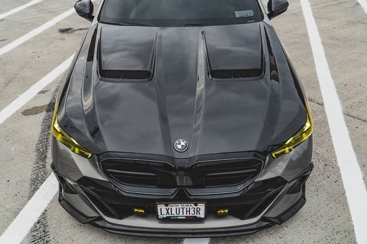 BMW 5 Series 530 540 & i5 e/x Drive40 M60 G60 G61 2024-ON with Aftermarket Parts - Hood Pre-preg Carbon Fiber from TAKD Carbon