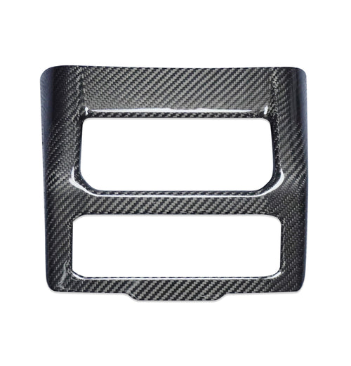 BMW 5 Series 530 540 & i5 e/x Drive40 M60 G60 G61 2024-ON with Aftermarket Parts - Pre-preg Carbon Fiber Rear AC Vent Trim Cover from TAKD Carbon