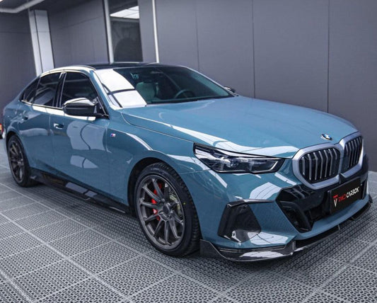 BMW 5 Series 530 540 & i5 e/x Drive40 M60 G60 G61 2024-ON with Aftermarket Parts - MP Style Side Skirts Pre-preg Carbon Fiber from TAKD Carbon