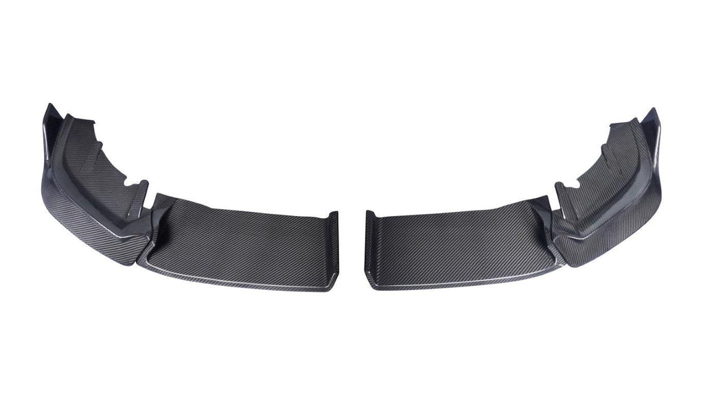 BMW 5 Series 530 540（with M-package bumper, does not fit base model)  G60 G61 2024-ON with Aftermarket Parts - MP Style Pre-preg Carbon Fiber Front Lip from TAKD Carbon