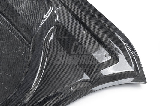 BMW M3 / M3C G80 G81 & M4 / M4C G82 G83 2021 2022 2023 2024 with Aftermarket Parts - Hood Bonnet Double-sided Pre-preg Carbon Fiber from TAKD Carbon