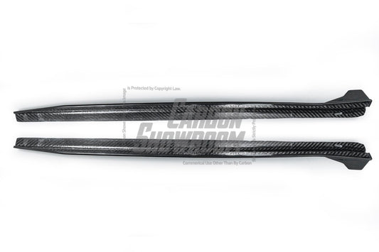 BMW 8 Series M850 840 G16 2018 2019 2020 2021 2022 2023 2024 with Aftermarket Parts - V1 Style Side Skirts Pre-preg Carbon Fiber from TAKD Carbon