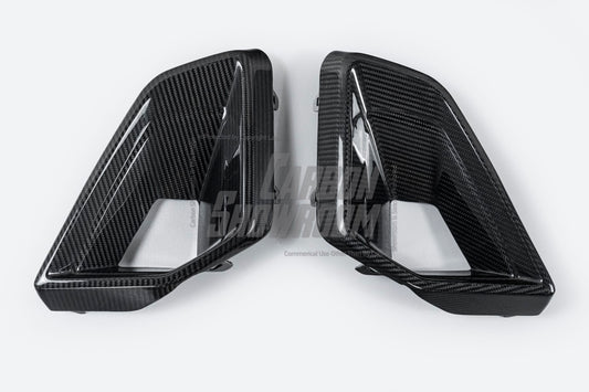 BMW X5 s/x Drive 40i & xDrive 50e (With M-Package, does not fit base model) & M60i G05 LCI 2024-ON with Aftermarket Parts - Front Intake Vents Dry Pre-preg Carbon Fiber from TAKD Carbon