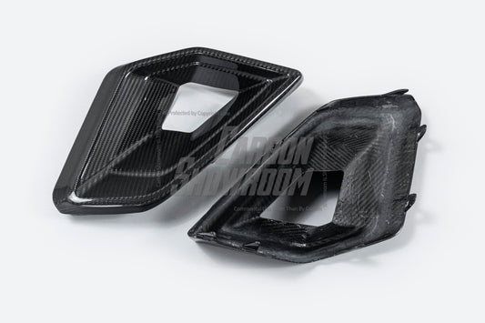 BMW X5 s/x Drive 40i & xDrive 50e (With M-Package, does not fit base model) & M60i G05 LCI 2024-ON with Aftermarket Parts - Front Intake Vents Dry Pre-preg Carbon Fiber from TAKD Carbon