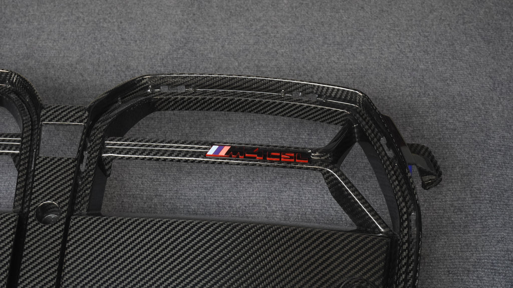 BMW M3 G80 & M4 G82 G83 2021-ON with TAKD Carbon's aftermarket parts - Carbon Fiber Front Grill Replacement CSL Style
