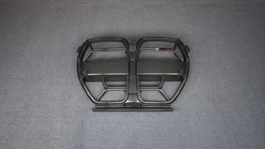 BMW M3 G80 & M4 G82 G83 2021-ON with TAKD Carbon's aftermarket parts - Carbon Fiber Front Grill Replacement CSL Style