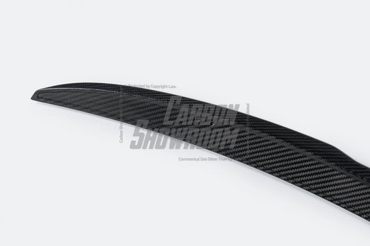 BMW 4 M50 / e Drive 40 (with M-package bumper, does not fit base model) G26 2022 2023 2024 & 4 Series Gran Coupe M440i 430i (with M-package bumper, does not fit base model) G26 2022 2023 2024 with Aftermarket Parts - Rear Spoiler Pre-preg Carbon Fiber from TAKD Carbon
