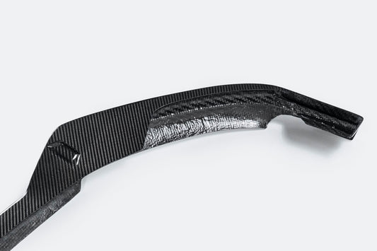 Mercedes Benz C-Class C63/C63S (fits both Pre-Facelift & Facelift) W205 2015 2016 2017 2018 2019 2020 2021 with Aftermarket Parts - Front Lip Pre-preg Carbon Fiber from TAKD Carbon