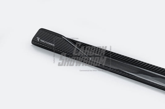 Mercedes Benz C-Class C63/C63S W205 (fits both Pre-Facelift & Facelift) W205 2015 2016 2017 2018 2019 2020 2021 with Aftermarket Parts - V1 Side Skirts Pre-preg Carbon Fiber from TAKD Carbon
