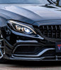 Mercedes Benz C-Class C63/C63S (fits both Pre-Facelift & Facelift) W205 2015 2016 2017 2018 2019 2020 2021 with Aftermarket Parts - V2 Front Lip Pre-preg Carbon Fiber from TAKD Carbon