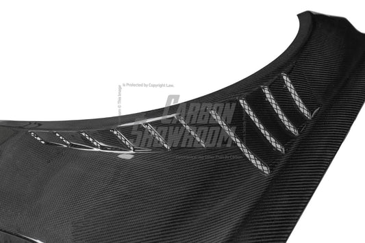 Mercedes Benz C-Class C63/C63S C43 C300 W205 (fits both Pre-Facelift & Facelift) W205 2015 2016 2017 2018 2019 2020 2021 with Aftermarket Parts - Front Fenders Pre-preg Carbon Fiber from TAKD Carbon