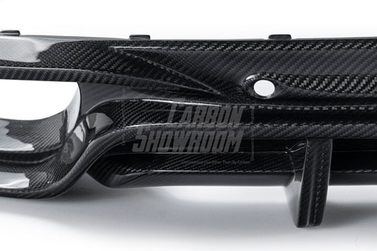 Porsche Panamera 4 & 4S & Turbo 971 (fits both pre-facelift & facelift) 2017-ON with Aftermarket Parts - Rear Diffuser Pre-preg Carbon Fiber from TAKD Carbon