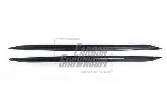 Porsche 718 Cayman / Boxster / GTS / GT4 / Spyder 2017 2018 2019 2020 2021 2022 2023 2024 with Aftermarket Parts - Side Skirts Pre-preg Carbon Fiber from TAKD Carbon