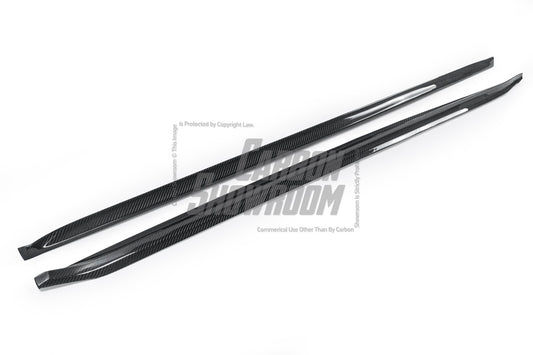 Porsche 718 Cayman / Boxster / GTS / GT4 / Spyder 2017 2018 2019 2020 2021 2022 2023 2024 with Aftermarket Parts - Side Skirts Pre-preg Carbon Fiber from TAKD Carbon