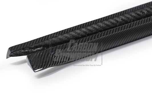 Porsche 718 Cayman / Boxster / GTS / GT4 / Spyder 2017 2018 2019 2020 2021 2022 2023 2024 with Aftermarket Parts - Side Skirts Pre-preg Carbon Fiber from TAKD Carbon
