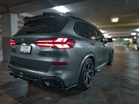 BMW X5 M60i M50i & s/x Drive 40i (With M-Package, does not fit base model) G05 (Fits Both Pre-LCI & LCI) 2019-ON with Aftermarket Parts - Pre-preg Carbon Fiber Front Fenders from TAKD Carbon