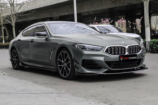 BMW 8 Series 840i (With M-Package Bumper) M850i G14 G15 G16 2018 2019 2020 2021 2022 2023 2024 with Aftermarket Parts - V2 Style Front Canards Carbon Fiber from TAKD Carbon