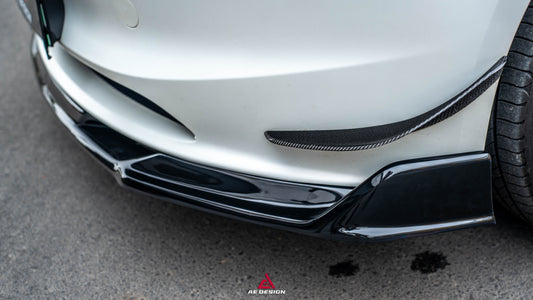 Tesla Model 3 Highland 2024-ON with Aftermarket Parts - Plustic Front Lip ABS from ArmorExtend